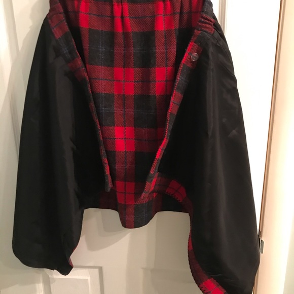 The Talbots Woman Skirt Red Plaid Lined Adjustable waist size - Picture 4 of 9